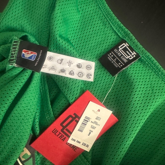 Boston Celtics Thick Logo Mesh Tank Top Large New with tags Made by Ultragame - Picture 4 of 4